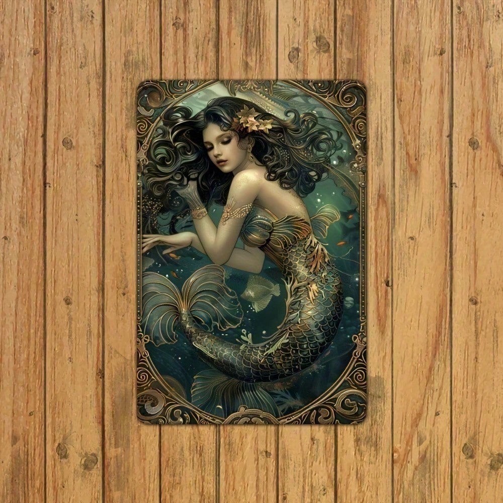 2026 BAKE&BAY Vintage Mermaid  - đánh giá và giá Kitchen Baking Wall Art
