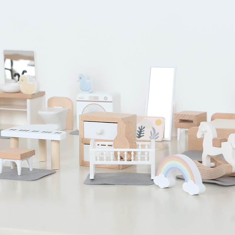 Modern dollhouse furniture kit - đánh giá và giá Kitchen Uncle