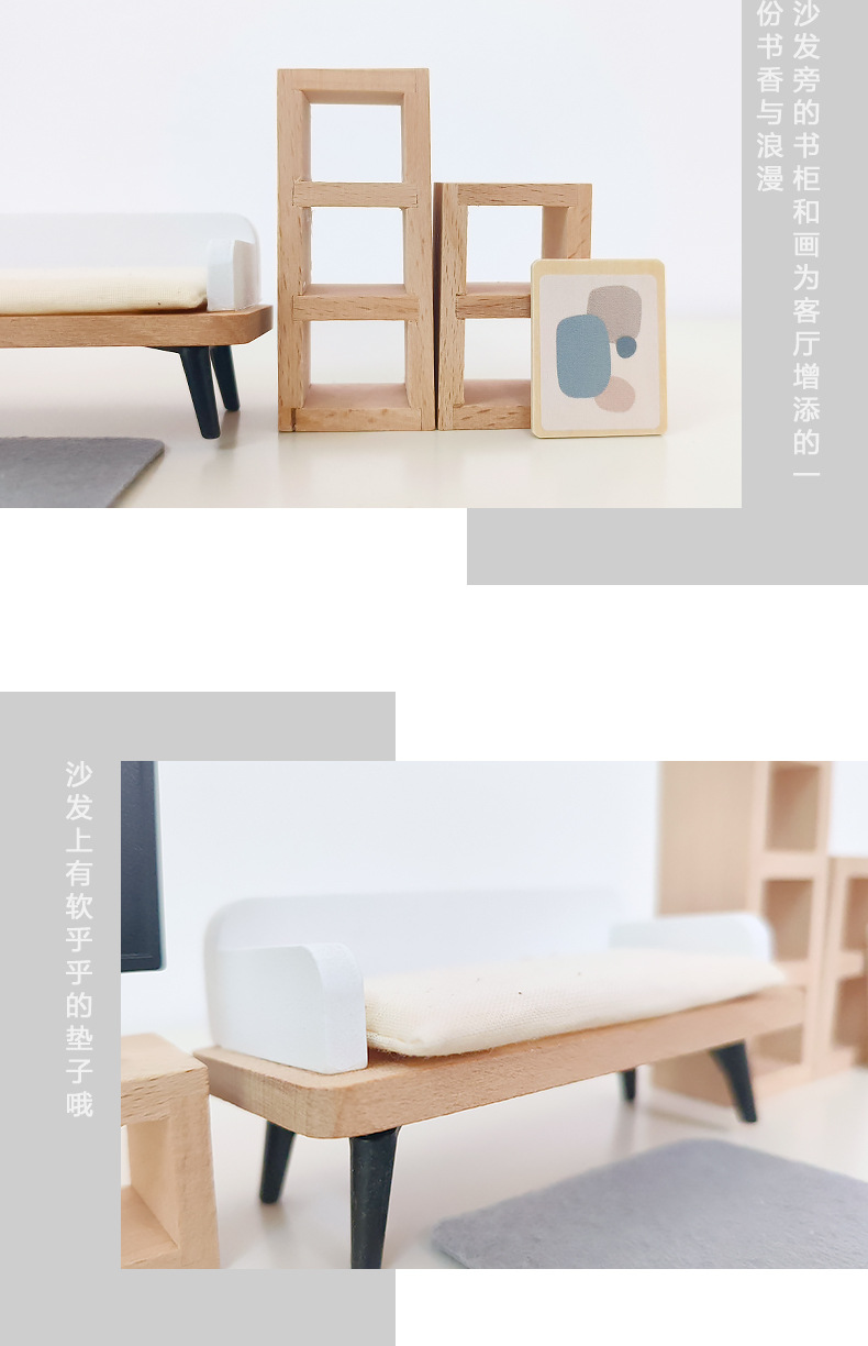 Modern dollhouse furniture kit - đánh giá và giá Kitchen Uncle