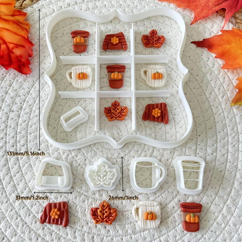 7Pcs Autumn Tic-Tac-Toe Cookie - đánh giá và giá Cookie Cutter Set