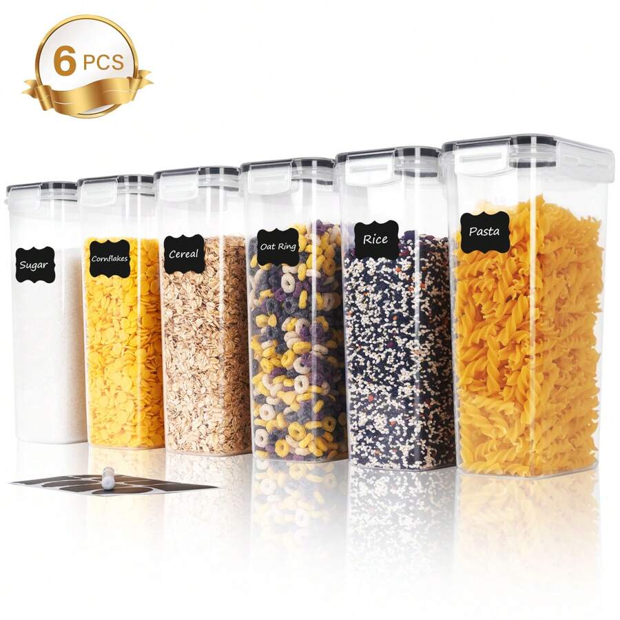 THELIFE 3/6pcs Large Food Stor - đánh giá và giá Kitchen Baking Organization