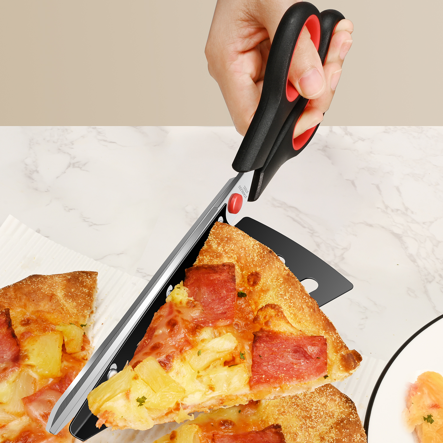 Stainless steel detachable piz - đánh giá và giá Kitchen Shears In Baking