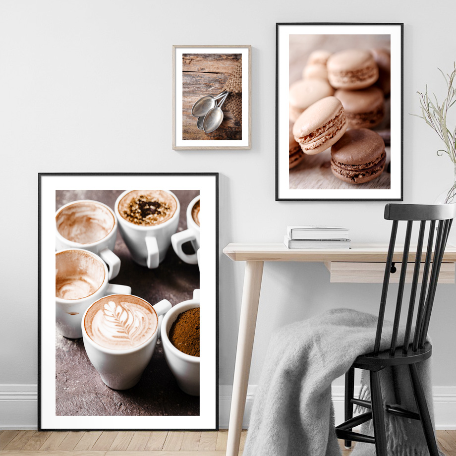 Coffee Beans Cup Baking Desser - đánh giá và giá Kitchen Baking Wall Art