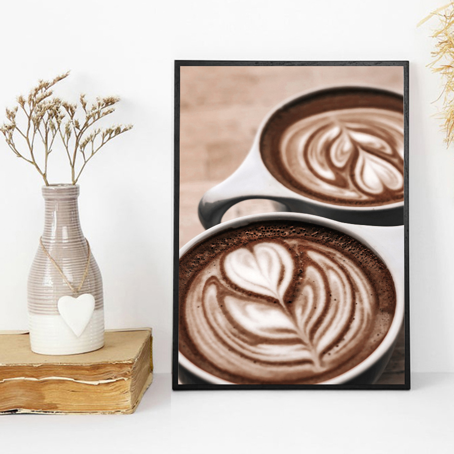 Coffee Beans Cup Baking Desser - đánh giá và giá Kitchen Baking Wall Art