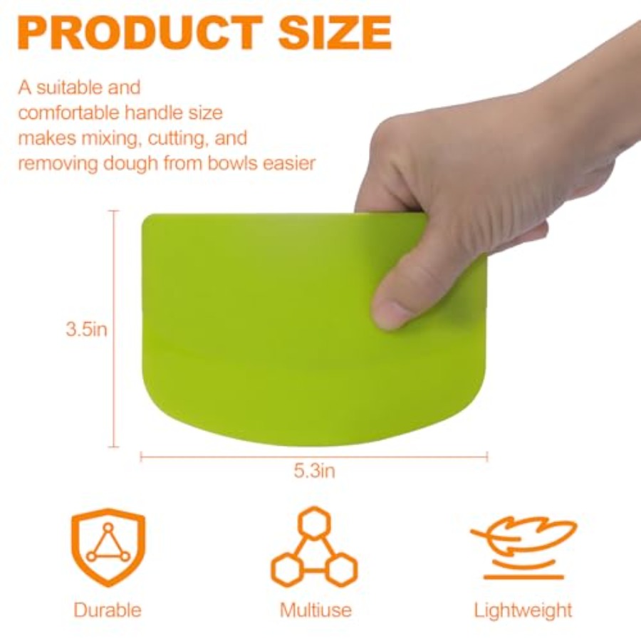 3 Pieces Food Dough Scraper Pl - đánh giá và giá Dough Scraper Curved