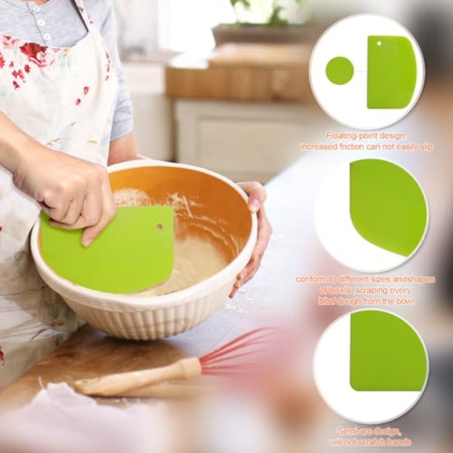 3 Pieces Food Dough Scraper Pl - đánh giá và giá Dough Scraper Curved