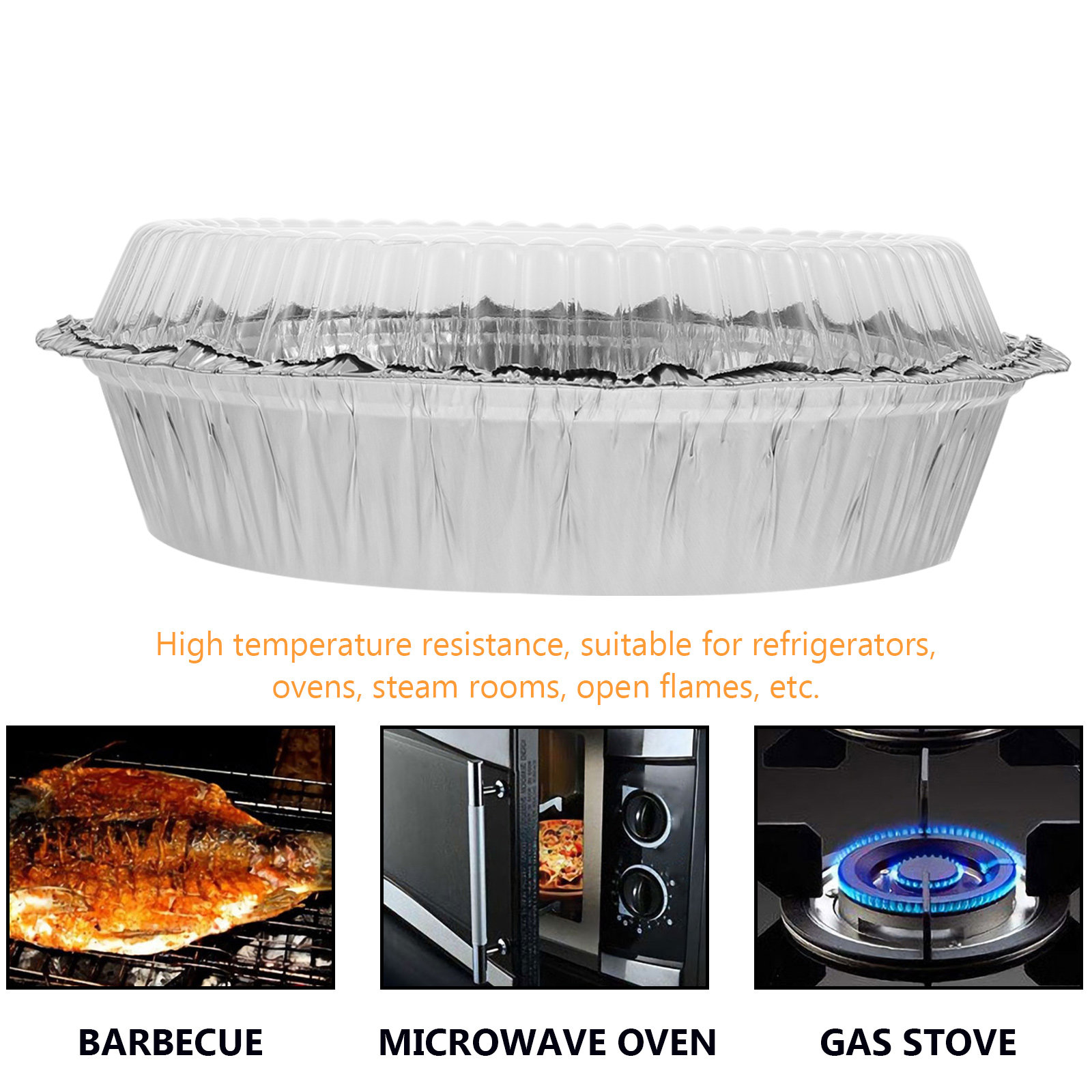 50Sets Round Aluminum Foil Pan - đánh giá và giá Kitchen Baking Trays